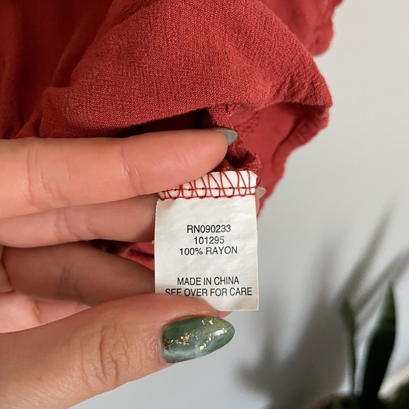 LOTTIE MOSS for PacSun Peasant Crop Top Size XS - Picture 6 of 6